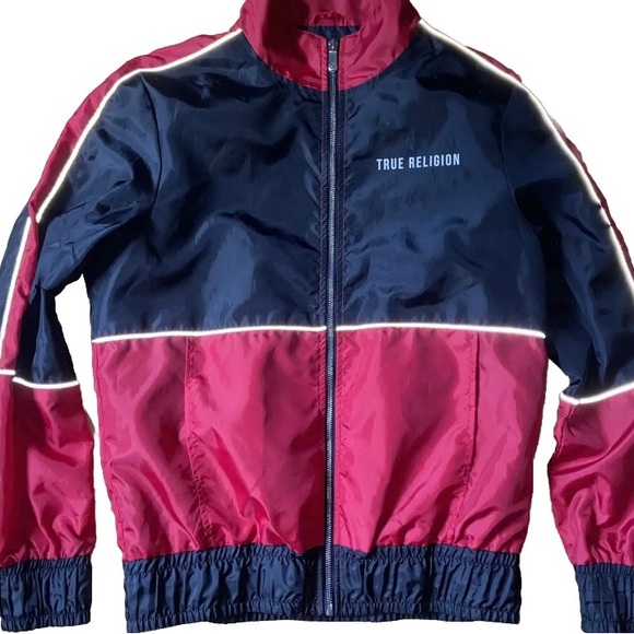 True Religion Other - Y2K True Religion Jacket Mens Size Medium Red Black
